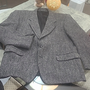 HARRIS TWEED HAND WOVEN 100% VIRGIN SCOTTISH  WOOL BLAZER XL